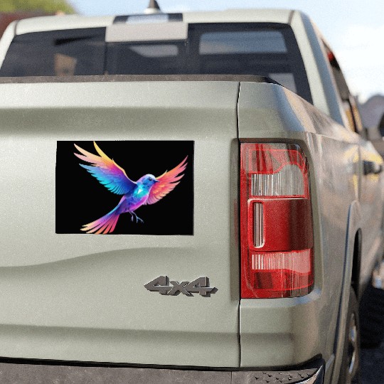 bird graphic design Car Magnets