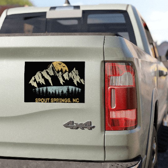 Spout Springs North Carolina Mountain Car Magnets