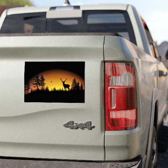 Sunset Wilderness Car Magnets