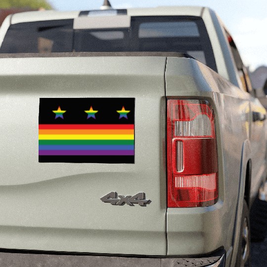 Washington DC Gay Pride Parade Rainbow Flag Car Magnets