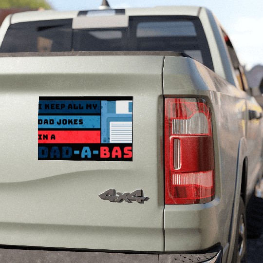 Funny dad jokes from son or daughter fathers day Car Magnets