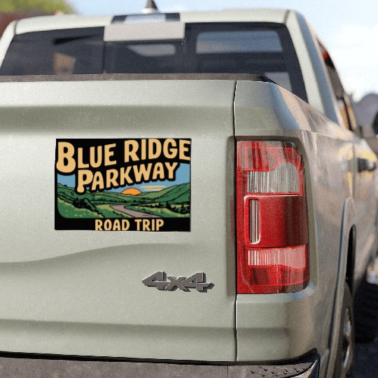 Blue Ridge Parkway Road Trip Adventure Car Magnets