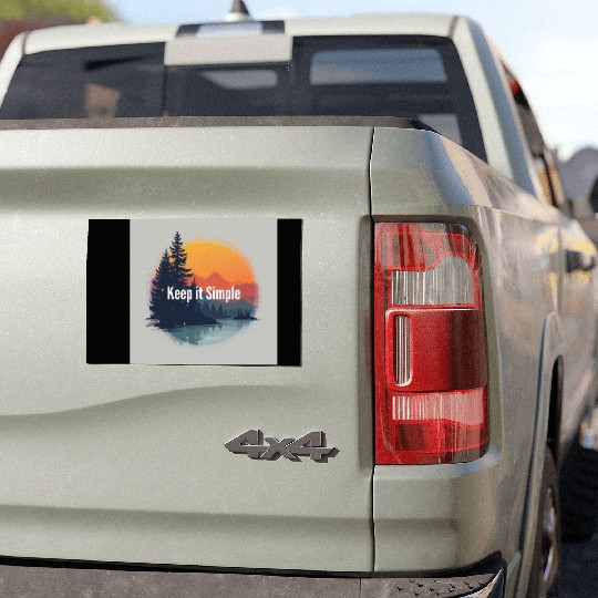 keep it simple trends Car Magnets
