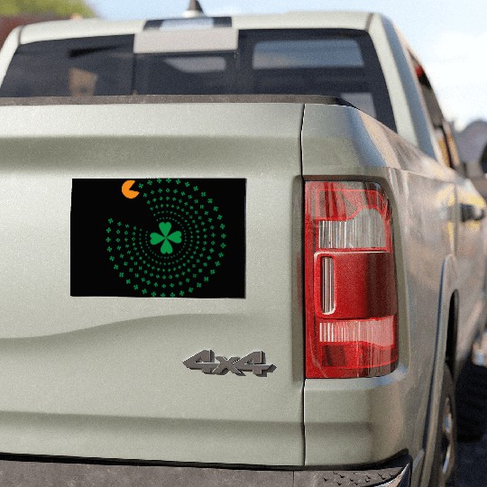 St Patrick Pacman Car Magnets