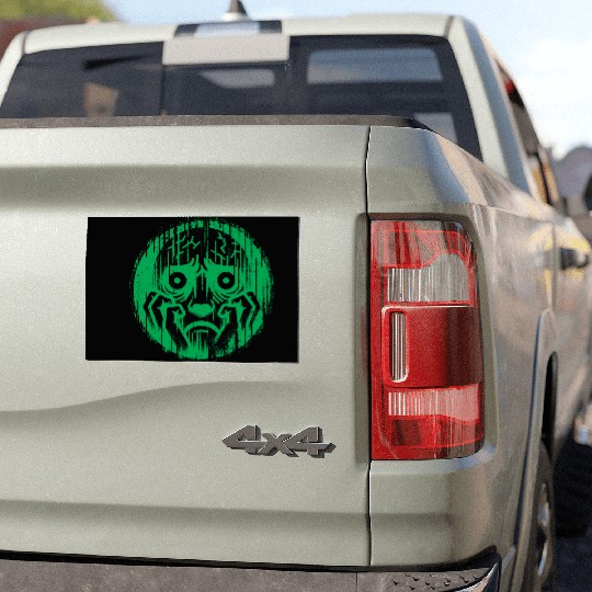 Green Anxiety Portrait Car Magnets