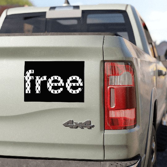 Free Palestine – Subtle Solidarity Car Magnets