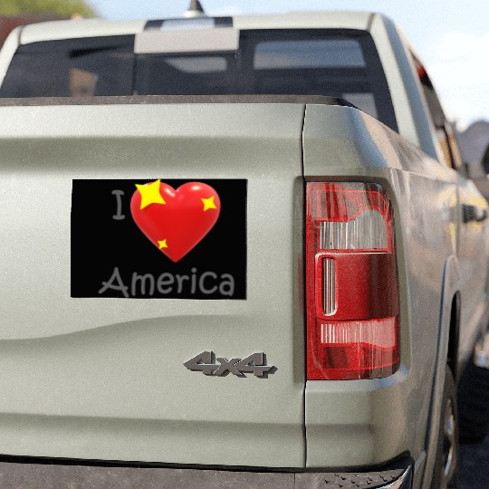 I Love America Car Magnets