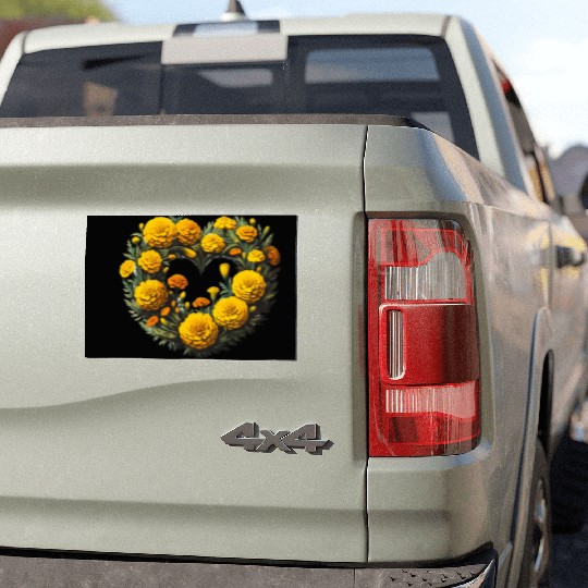 Marigold Flowers Car Magnets