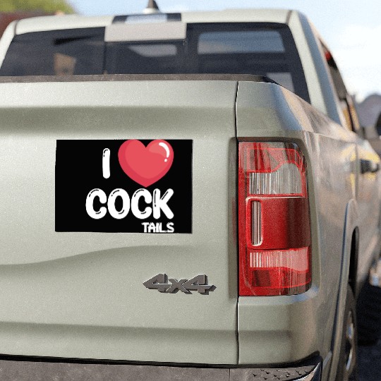 Funny I Love Cocktails 2 Car Magnets