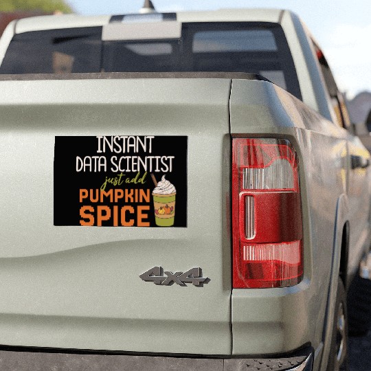 Data Scientist Thanksgiving Pumpkin Spice Car Magnets
