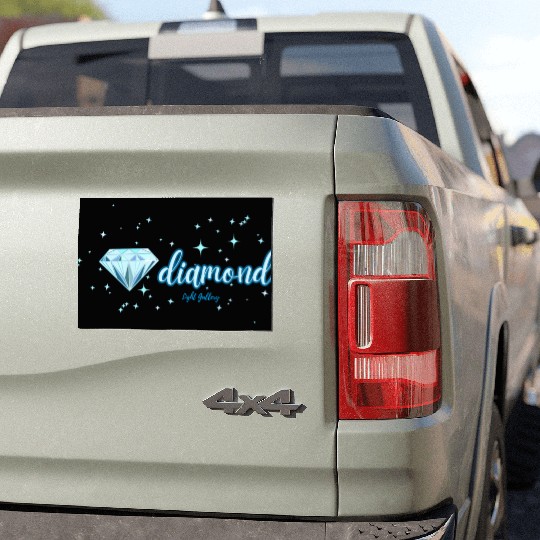 Diamond gemstone jewel Car Magnets