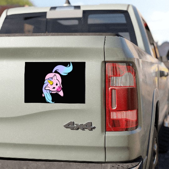 Chibi Unicorn Car Magnets