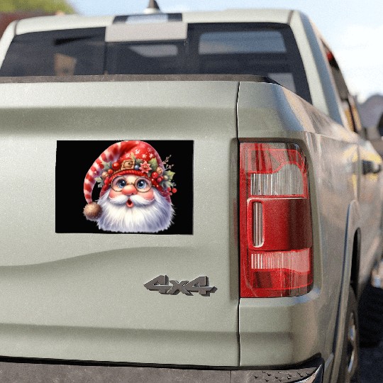 Santa Claus Christmas, Merry Christmas Car Magnets