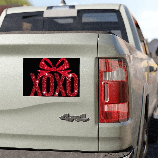 Faux Sequin Xoxo Car Magnets
