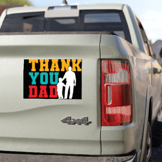 Thank You Dad Car Magnets