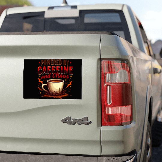 Caffeine Chaos Car Magnets