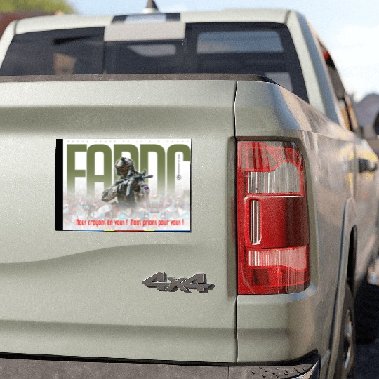 Support to the Armed Forces of DR Congo Car Magnets