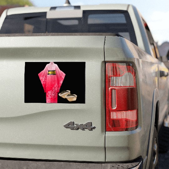Elegant Japanese Kimono Car Magnets
