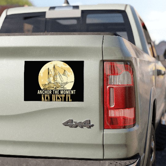 Florida ANCHOR THE MOMENT KEY-WEST, FL Car Magnets