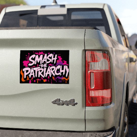Smash The Patriarchy - International Womens Day Car Magnets