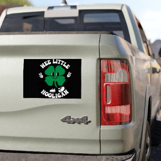 Wee Little Hooligan Cute St. Patrick's Day Irish Car Magnets