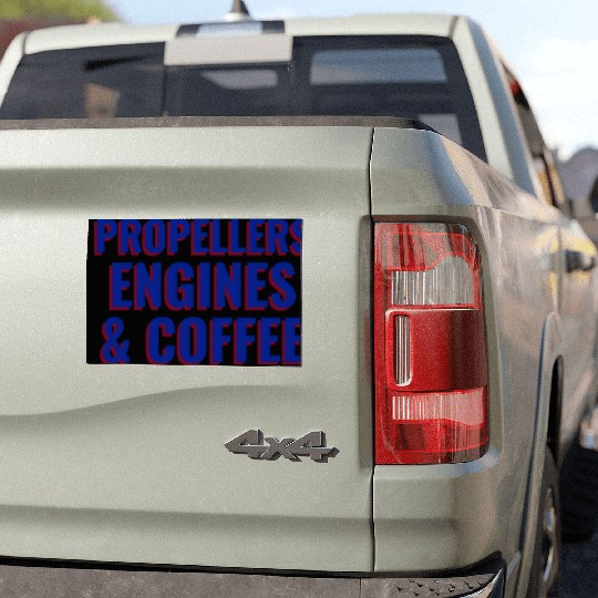 Propellers Engines Coffee Aviation Engineer Car Magnets