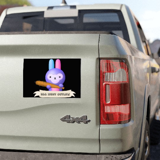Egg Hunt Outlaw Easter Car Magnets
