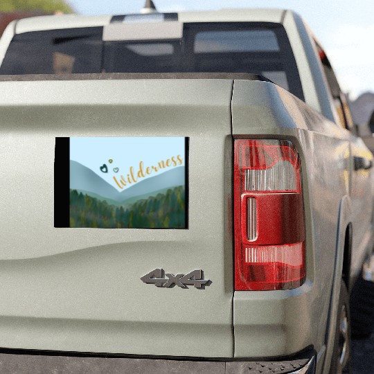 Love wilderness sticker, adventure, outdoors Car Magnets
