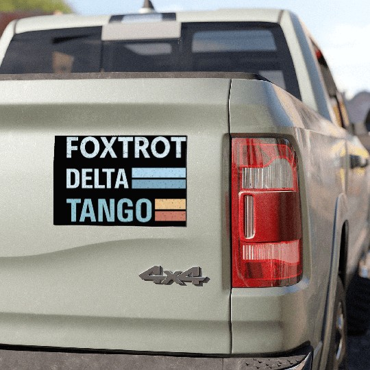 foxtrot delta tango Car Magnets