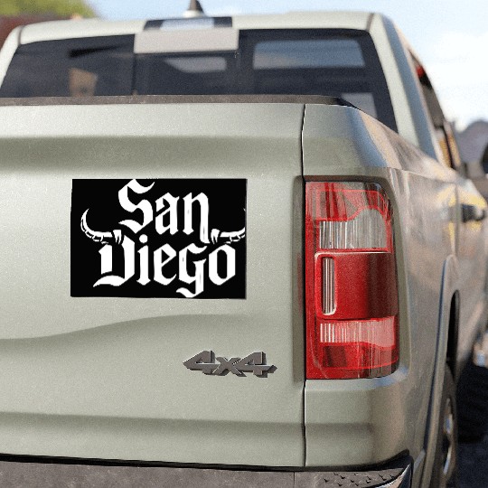 SAN DIEGO Fusing gothic aesthetics Car Magnets