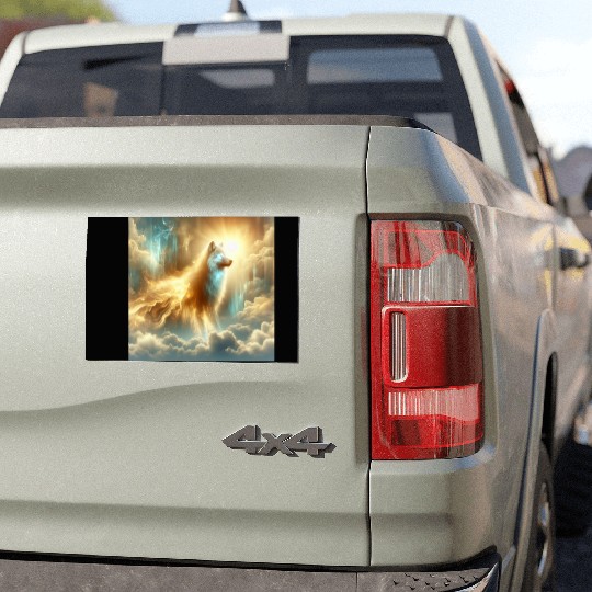 Ancestral Wolf Spirit Car Magnets