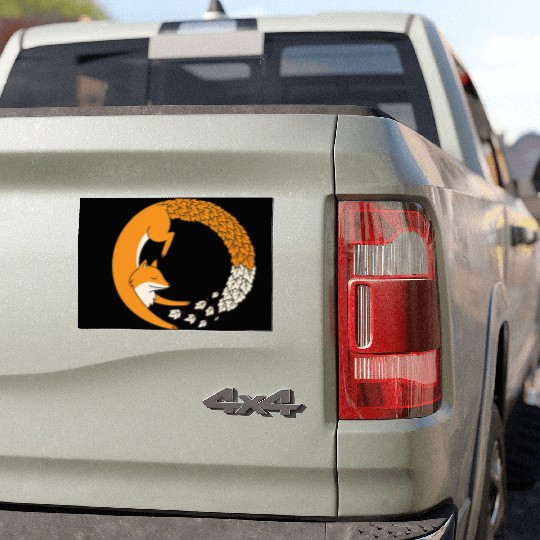 Fox Circle Car Magnets