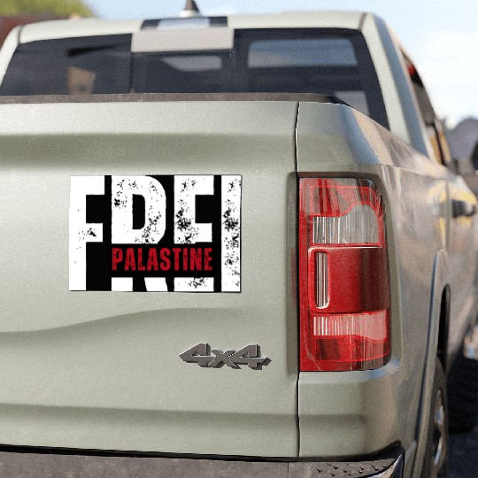 Free Palestine – Solidarity Statement Car Magnets