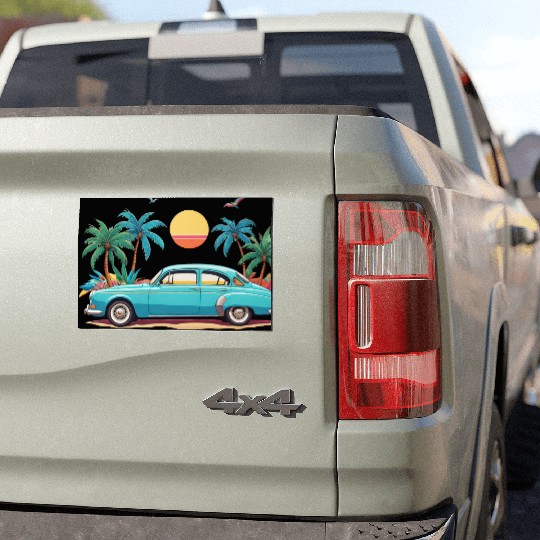 summer vibes Car Magnets