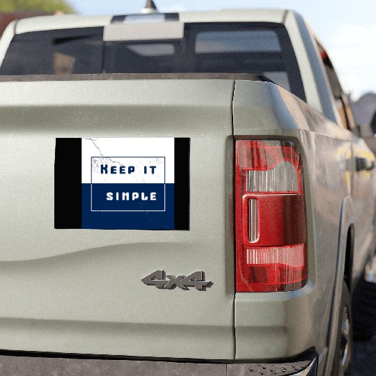 "Keep It Simple" Car Magnets