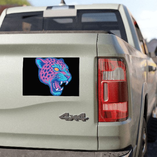 Jaguar pastel Car Magnets