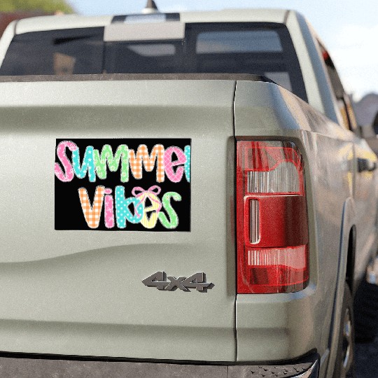 Preppy Summer Vibes Car Magnets