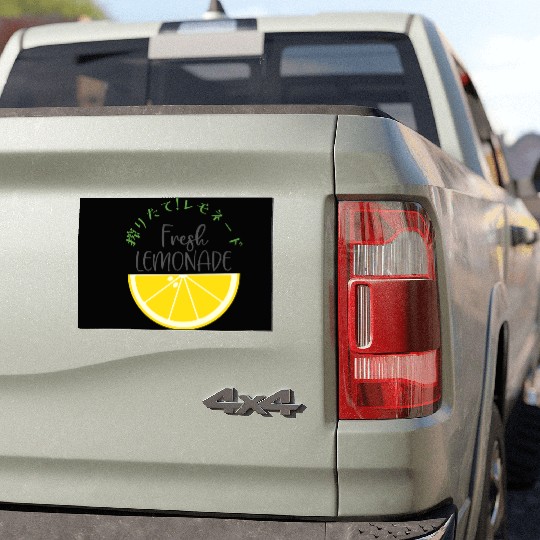 Fresh Lemonade Lemon Slice Car Magnets