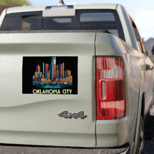 Oklahoma City Oklahoma USA Car Magnets