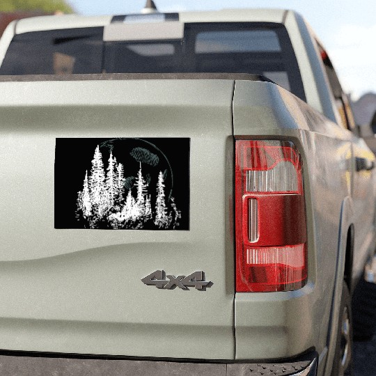 Forest Moon – Lunar Light in the Wilderness Car Magnets