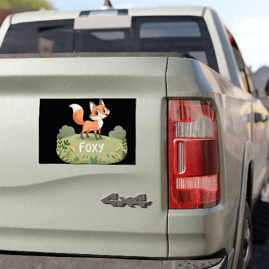 Autumn the Curious Fox Car Magnets