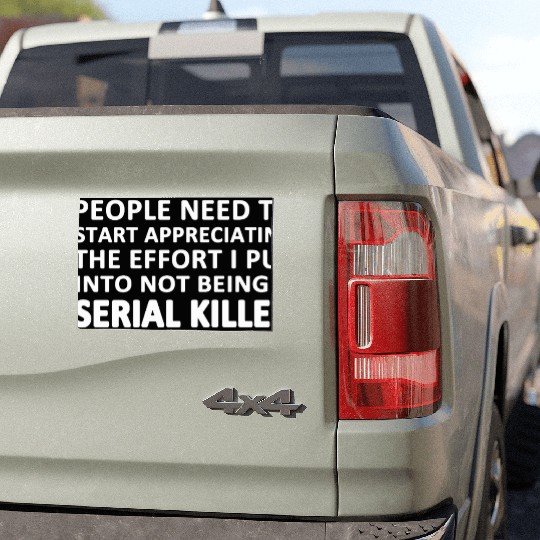 Serial Killer Car Magnets