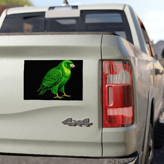 Green hawk Car Magnets