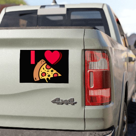 I LOVE PIZZA #1 Car Magnets