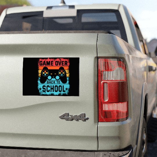 Game Over Back to School Car Magnets – Retro Gamer