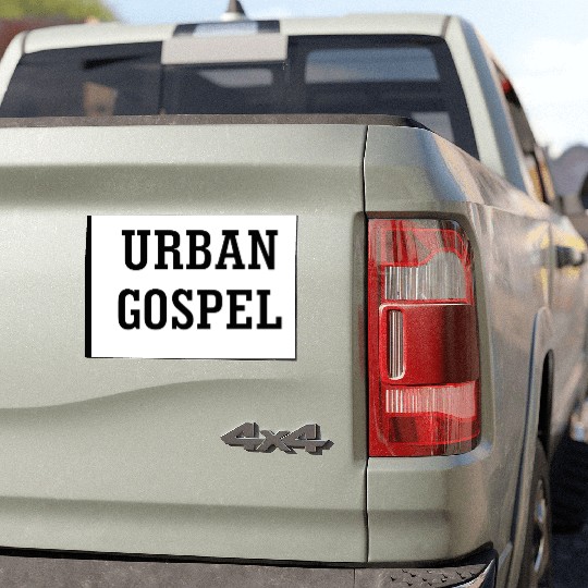 Bold Urban Gospel Typography Design Car Magnets