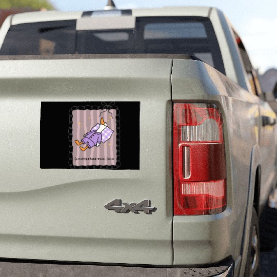 Silly Goose in Honk-Mode Pajama Design Car Magnets