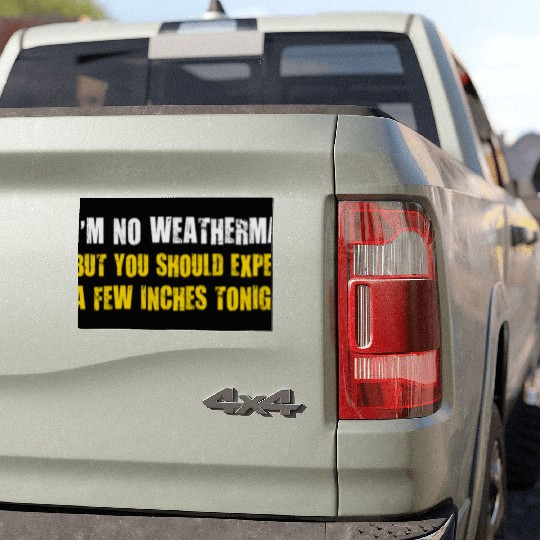 Weatherman Quote with Bold Typography Car Magnets
