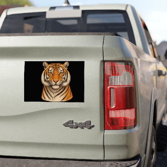 Realistic Tiger Head Car Magnets Design