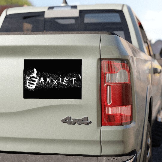 Anxiety Thumbs Up  Car Magnets